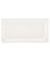 Lenox combines the versatility of whiteware with unique baroque shaping in the Regency Silhouette hors d'oeuvres tray, featuring glossy white porcelain for every day, any occasion.