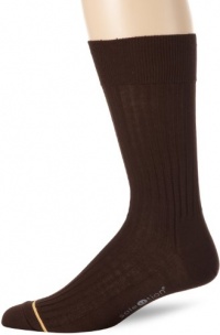 Gold Toe Men's Mercerized English Rib Non Elastic, Brown, X-Large