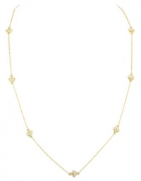 Kate Spade New York Spade To Spade Clear Gold-Tone Pave Scatter Necklace Kate Spade New York Spade To Spade Clear Gold-Tone Pave Scatter Necklace