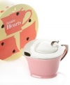 Pour your heart out. The Inside Out Heart teapot combines a fun-loving shape, pink shade and sparkling trim to woo just about any tea drinker. An adorable gift with a box to match, from Classic Coffee & Tea.
