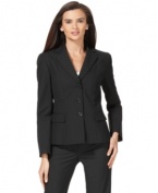 Slightly puffed sleeves and sleek, tailored touches make this Tahari by ASL jacket a must-have for nine-to-five.