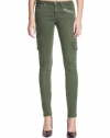 GUESS Cargo Skinny Jeans in Washed Dusty Olive