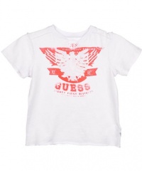 Guess Eagle Division T-Shirt (Sizes 8 - 20) - white, 20