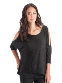 GUESS Ivy Three-Quarter Sleeve Top, JET BLACK (MEDIUM) GUESS Ivy Three-Quarter Sleeve Top, JET BLACK (MEDIUM)
