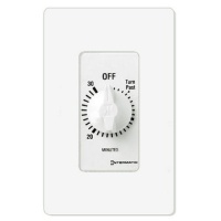 Intermatic FD60MWC 60-Minute Spring Loaded Wall Timer, White