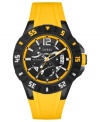 Sport some bold color this season with this masculine athletic watch from GUESS.
