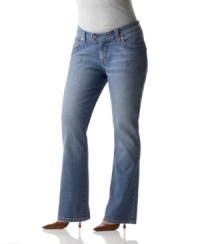 These flare plus size jeans from Levi's offer instant comfort and a tilted waistband for full back coverage. (Clearance) These flare plus size jeans from Levi's offer instant comfort and a tilted waistband for full back coverage. (Clearance)