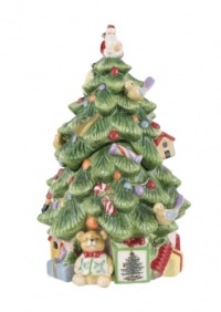 Spode Christmas Tree Sculpted Christmas Tree Shape Covered Candy Bowl, 9-Inch Spode Christmas Tree Sculpted Christmas Tree Shape Covered Candy Bowl, 9-Inch
