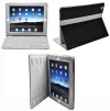 CrazyOnDigital 2-Tone Designer Leather Case Cover with stand and Sleep/Wakeup support for The New iPad 3rd Gen 2012 Model & Apple iPad 2 / iPad 3 3rd Generation / iPad HD AT&T Verizon 4G LTE (Black/Gray). Automatically Wakes and Puts iPad 3 to sleep. Sh