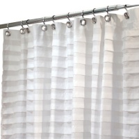 Interdesign Tuxedo Stall Size Shower Curtain, White, 54 Inches X 78 Inches Interdesign Tuxedo Stall Size Shower Curtain, White, 54 Inches X 78 Inches