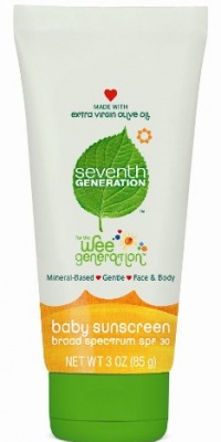 Seventh Generation Baby Sunscreen SPF 30, 3 Ounce Seventh Generation Baby Sunscreen SPF 30, 3 Ounce
