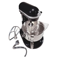 Designed for the home baker with a professional mindset, this versatile stand mixer contains everything you need to mix dough faster and better. Components include wire whip, burnished flat beater, pouring shield and PowerKnead™ spiral dough hook, which replicates hand-kneading to handle 20% more dough than previous models. One-year limited warranty. Qualifies for Rebate Designed for the home baker with a professional mindset, this versatile stand mixer contains everything you need to mix dough faster and better. Components include wire whip, burnished flat beater, pouring shield and PowerKnead™ spiral dough hook, which replicates hand-kneading to handle 20% more dough than previous models. One-year limited warranty. Qualifies for Rebate