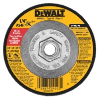 DEWALT DW4523 4-1/2-Inch by 1/4-Inch by 5/8-Inch General Purpose Metal Grinding Wheel DEWALT DW4523 4-1/2-Inch by 1/4-Inch by 5/8-Inch General Purpose Metal Grinding Wheel