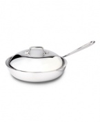 Layers of bonded stainless steel and aluminum provide a durable core and base that evenly diffuses and retains heat for superior dishes every time. Perfect for sauteing and frying, this skillet has the versatility that every chef demands. Limited lifetime warranty.