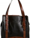 Fossil Vintage Re-Issue North/South Tote (Black/Brown)