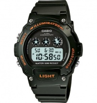 Casio #W214HC-3AV Men's Green Chronograph Alarm LCD Digital Sports Watch Casio #W214HC-3AV Men's Green Chronograph Alarm LCD Digital Sports Watch