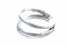 Sterling Silver Double Band Oxidized Toe Ring Adjustable Fit Include Gift Pouch.