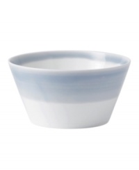Perfect for every day, the 1815 cereal bowl from Royal Doulton features sturdy white porcelain streaked with pale blue for serene, understated style. Perfect for every day, the 1815 cereal bowl from Royal Doulton features sturdy white porcelain streaked with pale blue for serene, understated style.
