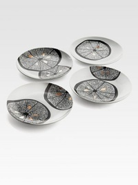The delicate intricacies of nature come alive in this ceramic table-top set inspired by citrus botanicals, beautifully crafted from a premier American artist.From the Lemonwood CollectionCeramicAbout 7½ diam.Hand washImported The delicate intricacies of nature come alive in this ceramic table-top set inspired by citrus botanicals, beautifully crafted from a premier American artist.From the Lemonwood CollectionCeramicAbout 7½ diam.Hand washImported