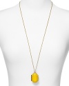 Color pop and locket with this kate spade new york necklace, which features a brighter-is-better pendant styled on a gleaming chain.