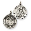 Sterling Silver St.Christopher US Marine Corp Medal