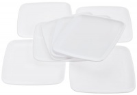 Mozaik Square Plates, White (9-inch), 8-Count Packages (Pack of 8) Mozaik Square Plates, White (9-inch), 8-Count Packages (Pack of 8)