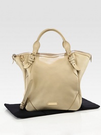 This luscious calf leather carryall for baby, topped with notice-me buckle straps and signature goldtone hardware, is a mom on-the-go's best friend.Two top handlesDetachable adjustable shoulder strapTop zip closureBuckle detail12½W X 12H X 8DLeatherImported This luscious calf leather carryall for baby, topped with notice-me buckle straps and signature goldtone hardware, is a mom on-the-go's best friend.Two top handlesDetachable adjustable shoulder strapTop zip closureBuckle detail12½W X 12H X 8DLeatherImported