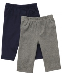 Always prepared. Keep the basics at the ready anytime with this pants 2-pack from Carter's. Always prepared. Keep the basics at the ready anytime with this pants 2-pack from Carter's.