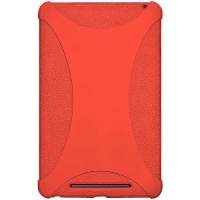 Amzer AMZ94387 Silicone Jelly Soft Skin Fit Case Cover for Asus Nexus 7, Google Nexus 7 - 1 Pack - Retail Packaging - Orange
