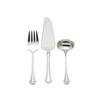 Reed & Barton French Chippendale Silver Plate 3-Piece Serving Set Reed & Barton French Chippendale Silver Plate 3-Piece Serving Set