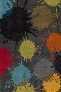 Lil Mo Hipster Collection LMOTWLMT-9GRY4060 Area Rug, 4 by 6-Feet Lil Mo Hipster Collection LMOTWLMT-9GRY4060 Area Rug, 4 by 6-Feet