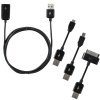 Smart Phone Charge & Sync Kit - Includes Extra Short Micro USB, Mini USB, and 30-pin iPhone/iPod Cable Along With a 3ft USB Extender Cable - Ideal for Your Mp3 player, External Hard Drive, iPhone, iPod, Droid, HTC, Android, BlackBerry or Other SmartPhone