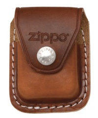 Zippo Leather Lighter Pouch w/Clip, Brown Zippo Leather Lighter Pouch w/Clip, Brown
