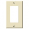 Leviton 017-80401-00A Decora 1-Gang Wallplate, Almond