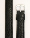 Men's Genuine Italian Leather Watchband Black 22mm Watch Band