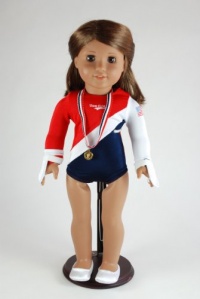 Gymnastics Set with Velcro Back for 18 Inch Dolls Including the American Girl Line Gymnastics Set with Velcro Back for 18 Inch Dolls Including the American Girl Line