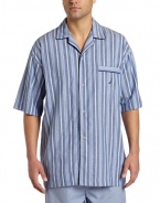 Nautica Mens Sultan Stripe Woven Camp Shirt