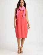 The perfect dress, this stretch-jersey design features an alluring neckline and seductive cutout back. ScoopneckSleevelessBanded hemCut-out back detailBack ventAbout 27 from natural waist92% rayon/8% Lycra®Machine washMade in USA