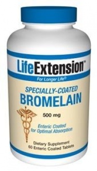Life Extension Specially-coated Bromelain, 500 mg, 60 Tablets Life Extension Specially-coated Bromelain, 500 mg, 60 Tablets