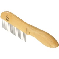 Master Grooming Tools Steel Ultimate Coarse Pet Comb with Wooden Handle, 9-1/2-Inch Master Grooming Tools Steel Ultimate Coarse Pet Comb with Wooden Handle, 9-1/2-Inch