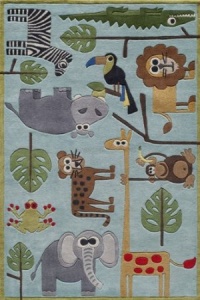 Lil Mo Whimsy Collection LMOJULMJ19BLU2030 Area Rug