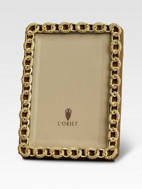 From the Links Collection, this goldtone frame is hand-embellished with sparkling Swarovski crystals for a light-catching effect. Goldplated with Swarovski crystalsImported From the Links Collection, this goldtone frame is hand-embellished with sparkling Swarovski crystals for a light-catching effect. Goldplated with Swarovski crystalsImported