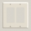 Leviton 80409-T 2-Gang, Decora/GFCI Device Decora Wallplate, Standard Size, Thermoset, Device Mount, Light Almond