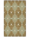 A traditional, regal design of swirls, florals and diamonds meets a very modern geometric layout upon the Lakai area rug. Neutral and cool tones make this pattern accessible to any room décor and its hand-tufted detailing makes it durable enough to withstand heavy traffic, indoors or out.
