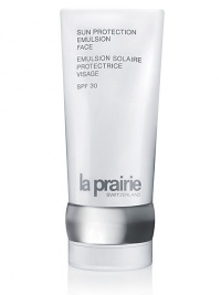 Sun Protection Emulsion SPF 30 helps guard your skin from potentially damaging sun rays. Developed specifically to help protect and nourish the most exposed part of your body, your face, it also moisturizes and energizes the skin to reduce the effects of premature aging. 4.2 oz. Sun Protection Emulsion SPF 30 helps guard your skin from potentially damaging sun rays. Developed specifically to help protect and nourish the most exposed part of your body, your face, it also moisturizes and energizes the skin to reduce the effects of premature aging. 4.2 oz.