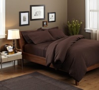 Pinzon Signature 190-Gram Velvet Flannel King Duvet Set, Italian Roast Pinzon Signature 190-Gram Velvet Flannel King Duvet Set, Italian Roast