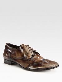EXCLUSIVELY AT SAKS. Classic lace-up crafted in burnished Italian leather.Leather upperLeather liningLeather soleMade in Italy EXCLUSIVELY AT SAKS. Classic lace-up crafted in burnished Italian leather.Leather upperLeather liningLeather soleMade in Italy