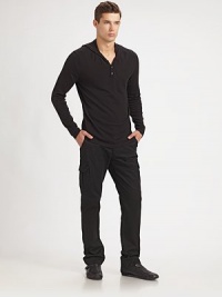 EXCLUSIVELY OURS. Lightweight comfort with the revered softness of silk and a sporty hood in back. Henley placket56% silk/26% cotton/18% nylonDry cleanImported EXCLUSIVELY OURS. Lightweight comfort with the revered softness of silk and a sporty hood in back. Henley placket56% silk/26% cotton/18% nylonDry cleanImported