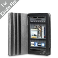 Acase Kindle Fire Premium Micro Fiber Leather Case with built-in Stand for Kindle Fire (Black) Acase Kindle Fire Premium Micro Fiber Leather Case with built-in Stand for Kindle Fire (Black)
