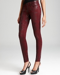 Live the life exotic in these 7 For All Mankind skinny jeans, flaunting a high-shine cobra print. Live the life exotic in these 7 For All Mankind skinny jeans, flaunting a high-shine cobra print.